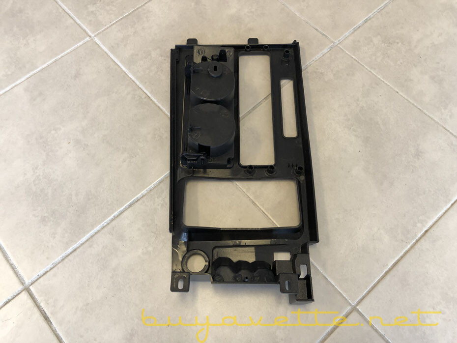 1990-1991 C4 Corvette Center Console Shift Plate NEW Gray Automatic