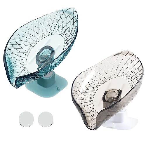 Self Draining Soap Dish Suction Cup 2 Pack
