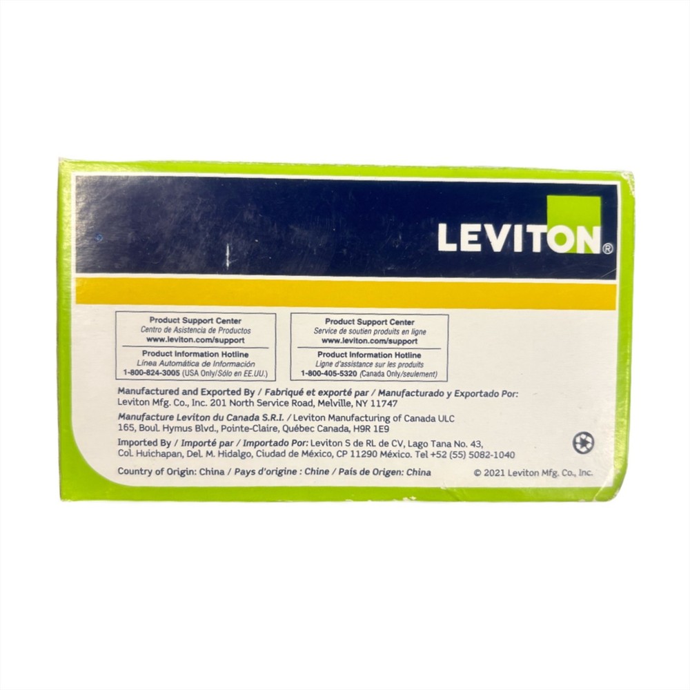 Leviton OSC10-RMW Occupancy Sensor, Multi-Technology (PIR/US), Ceiling Mount