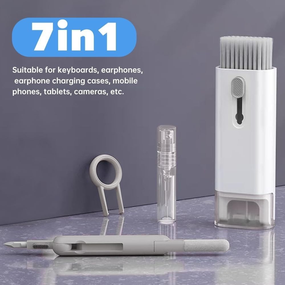 New 7 in 1 Electronics Cleaning Kit Keyboard Screen Earbud Cleaner Tool Set.