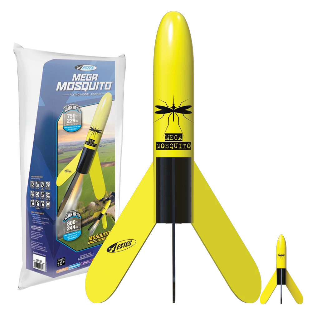 Estes Flying Model Rocket Kit Mega & Mini Mosquito Set EST 1335