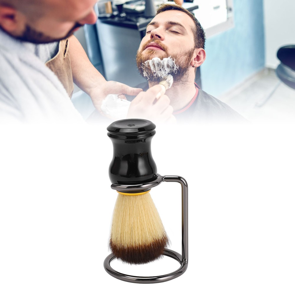 Curved Handle Shaving Brush Set For Comfortable Shaving Experience
