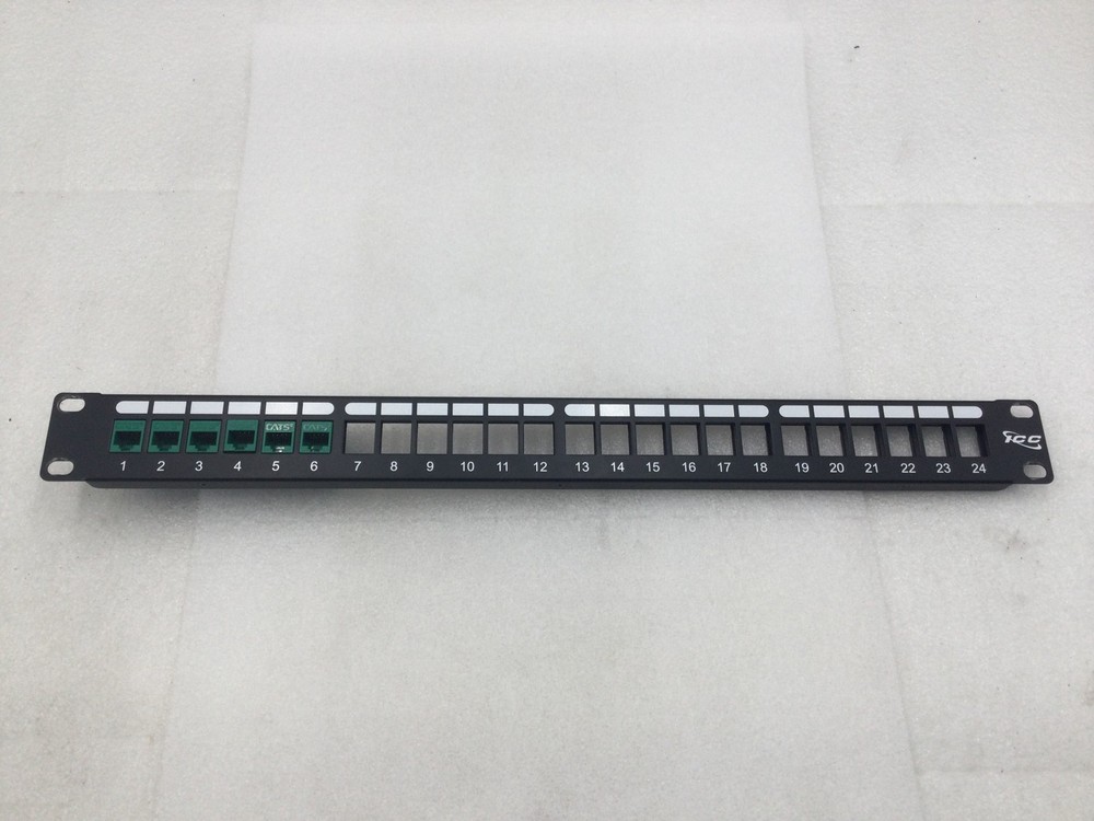 ICC ICMPP0245E Patch Panel Cover & 6 x Cat5e Ports