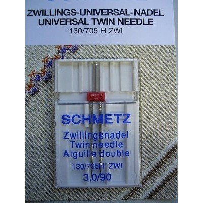 Schmetz Twin Sewing Machine Needle (Standard) for Home Use, 1pc