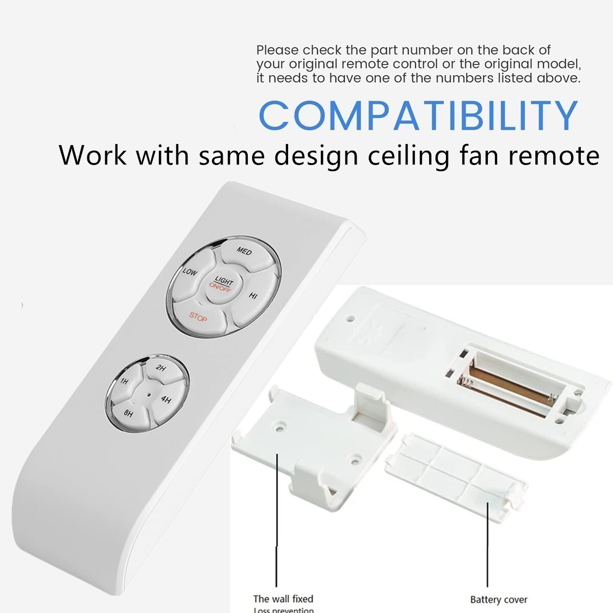replacement remote for Universal Ceiling Fan Remote Control
