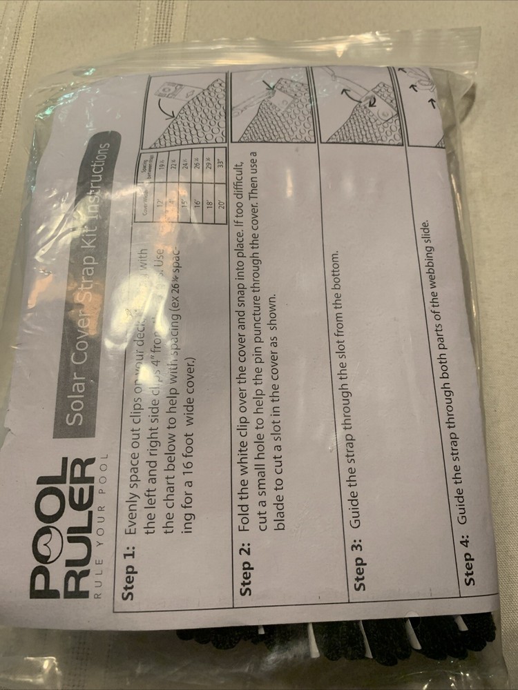 Solar Cover Reel Strap Kit
