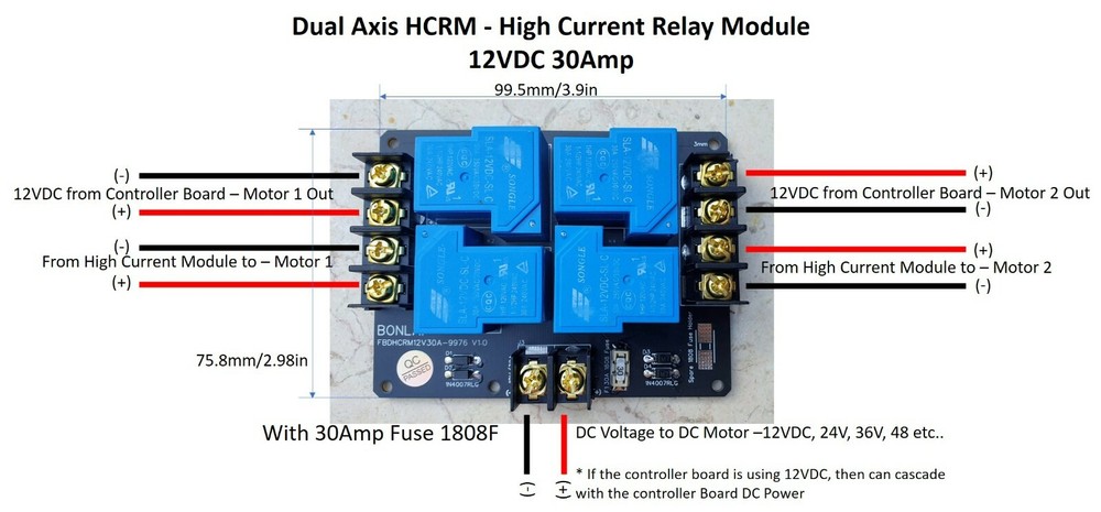 12V 30A Dual Channel Relay Module Solar PV Panel Sun Tracking Control Board DIY