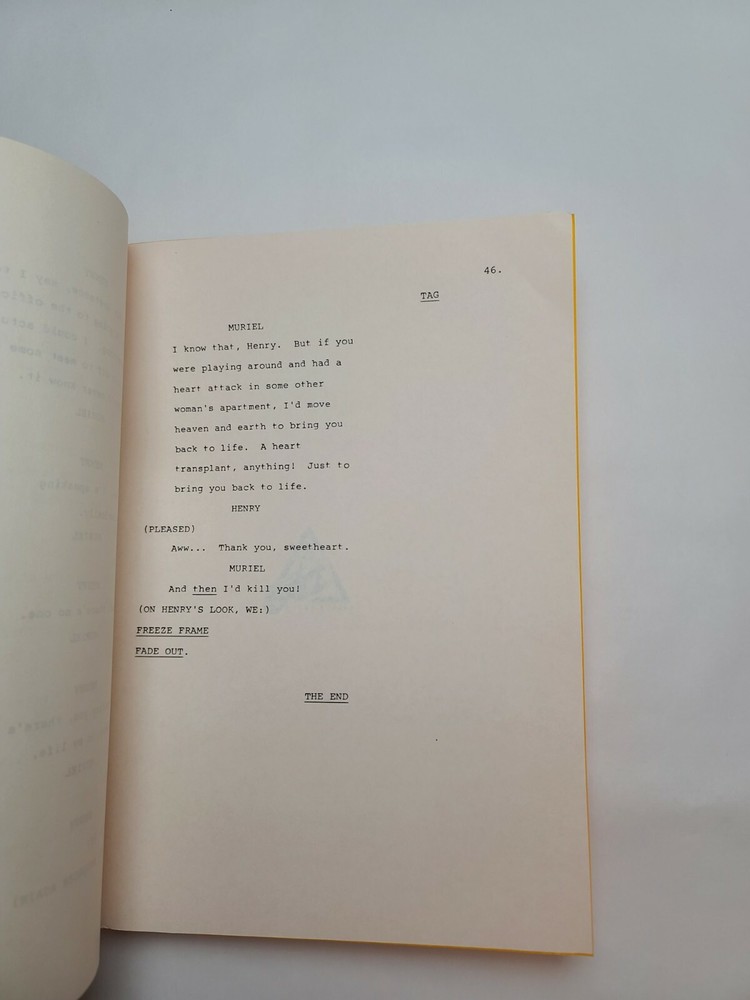 TOO CLOSE FOR COMFORT / 1985 TV Series Script, "Late, Great Herbert Maxwell"