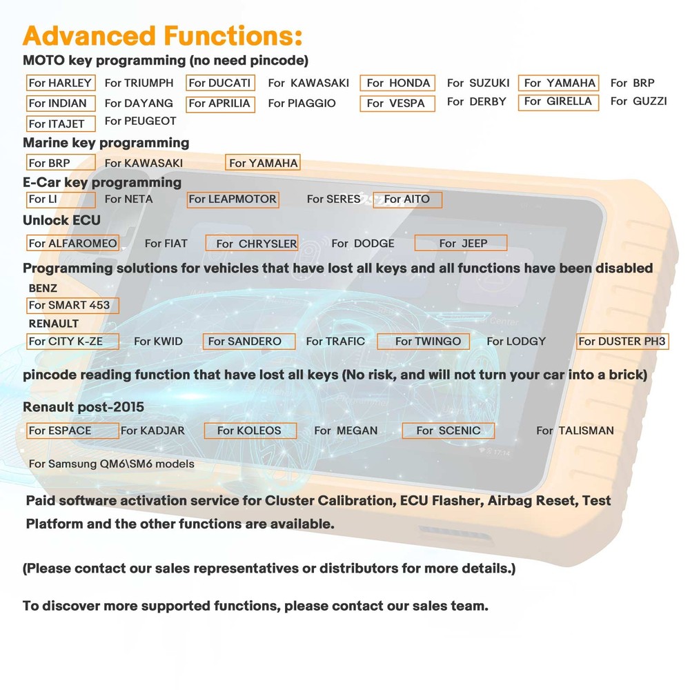OBDSTAR X300 Classic G3 Full Version Programmer Odo.meter Adjust E.CU Clone USA