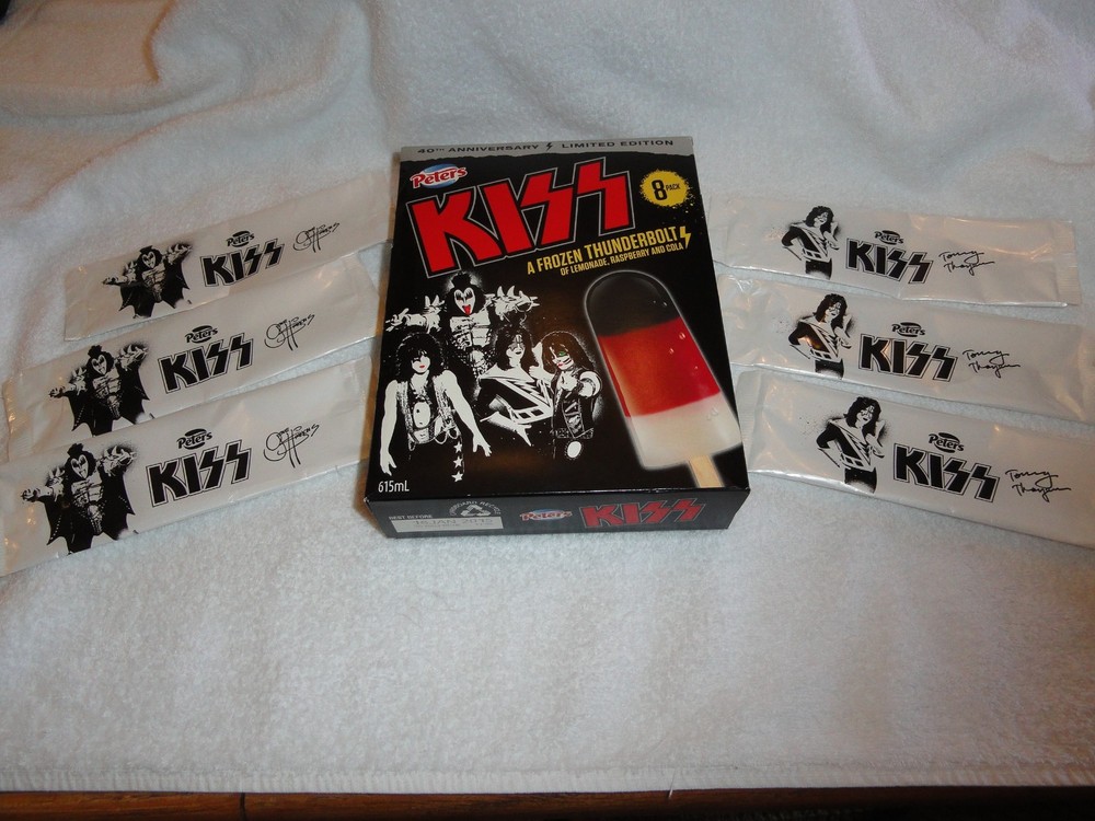 KISS Thunderbolt 40th Anniversary Ice Cream Box & Wrapper LE Australian release