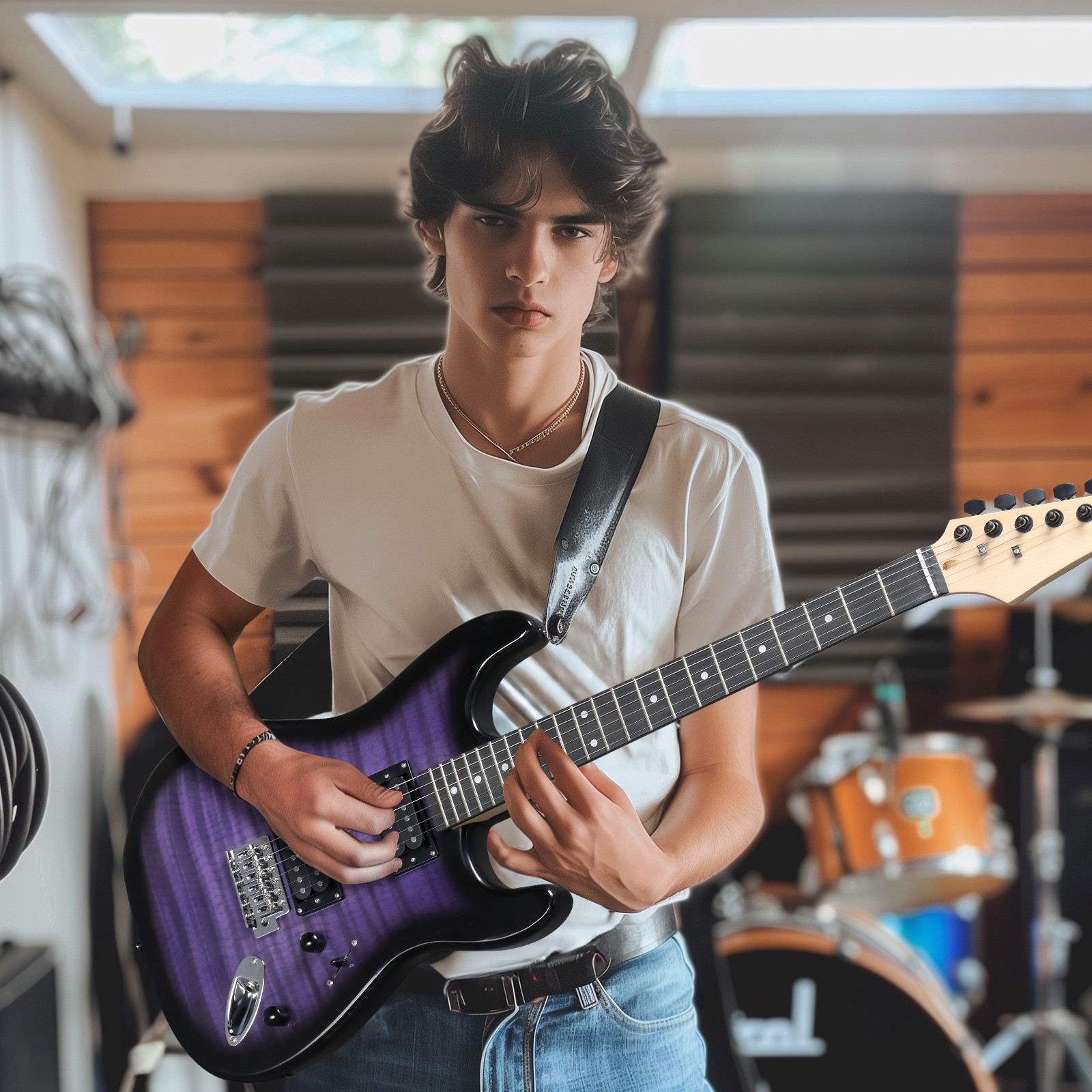 Ktaxon 39in KST Electric Guitar School Band With 20W Amp Starter Kit