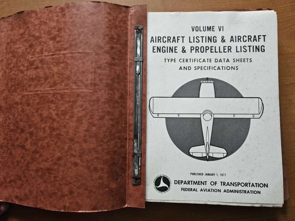 Aircraft Listing & Aircraft Engine & Propeller Listing Type Certificate Data...