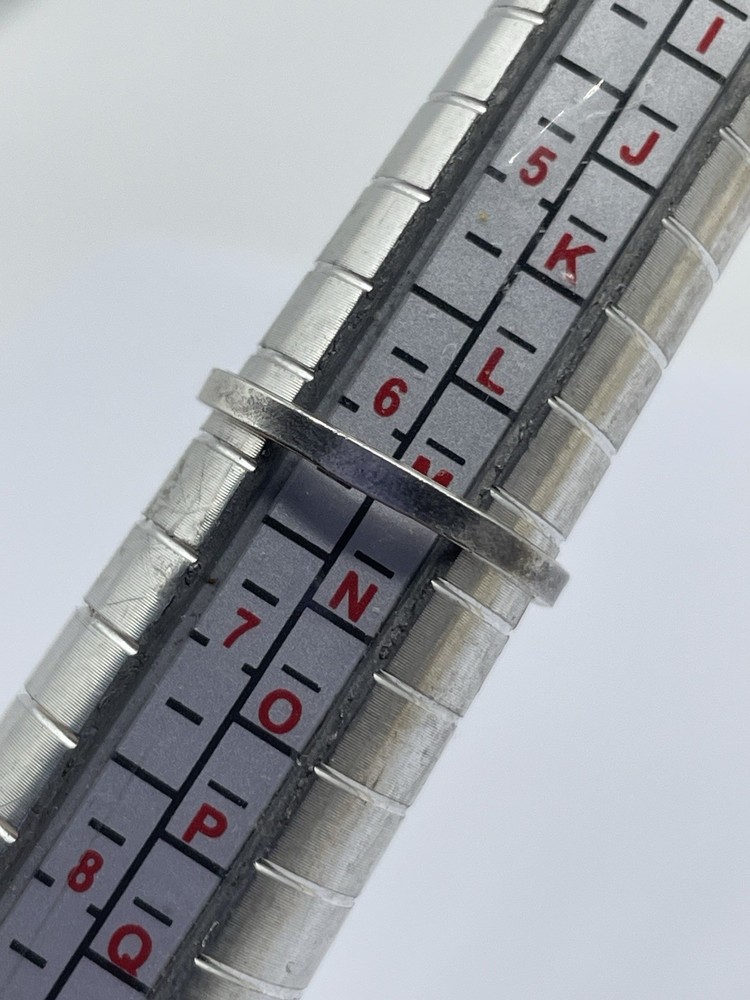 WW2 British Sterling Silver & Enamel Royal Engineers Sweetheart Ring Size M