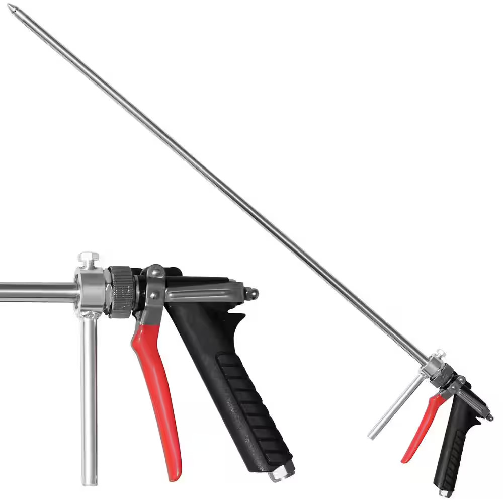 28 In. Irrigation Rod Attachment with Handle Press for Backpack Sprayer Tree Roo