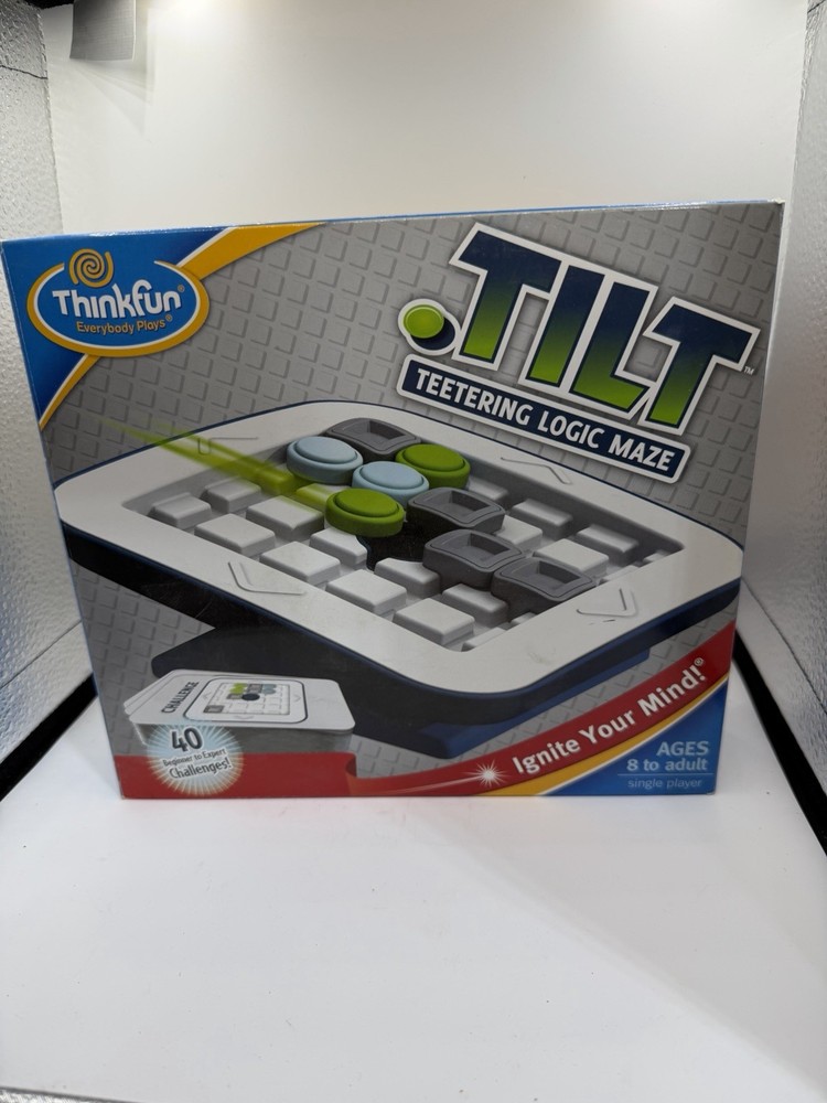 ThinkFun Tilt Teetering Logic Maze Game 40 Challenges New Open Box