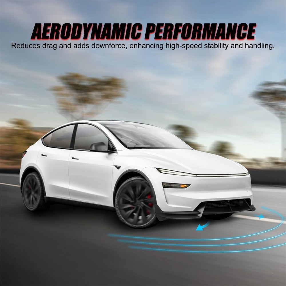 Tesla Model Y Juniper V Style Front Bumper Lip