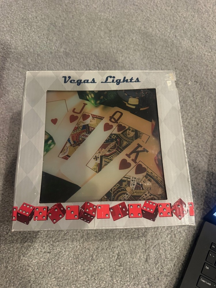 Vegas Lights Graphic Shadow Box