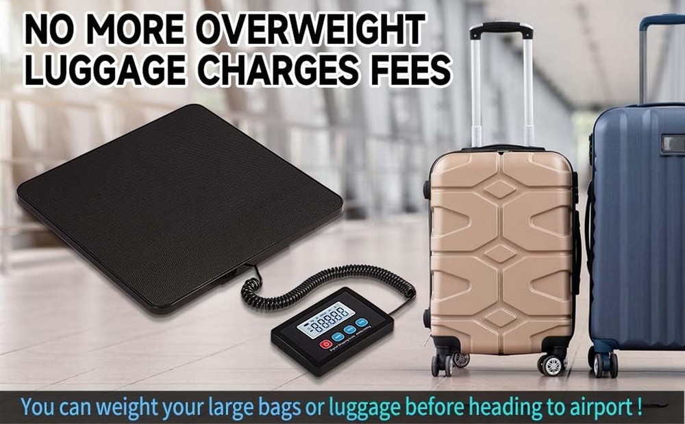 440lbs Postal Scale, Hold/Tare Function, Manual/Auto Off LCD Display, Lightwe...