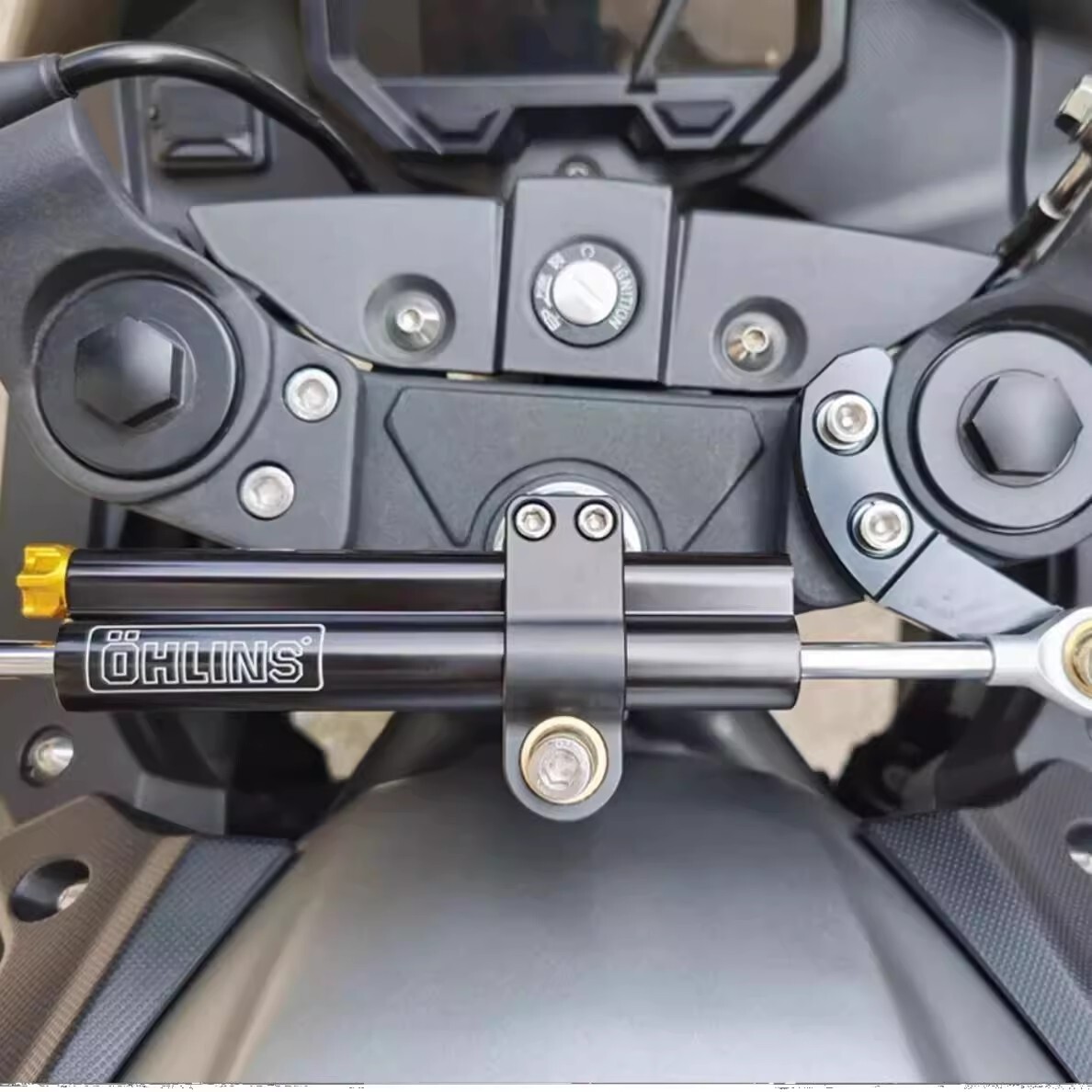 Ninja ZX6R Steering Damper Stabilizer Bracket Mount Kit For Kawasaki ZX-6R 2025