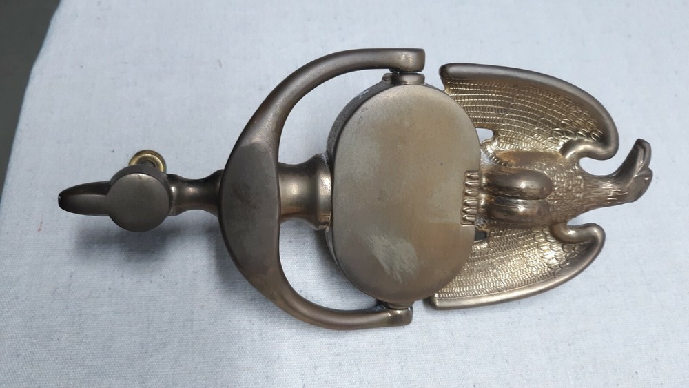 Baldwin Brass Door Knocker Solid Brass 8" Golden Eagle Design Forged W/Hardware