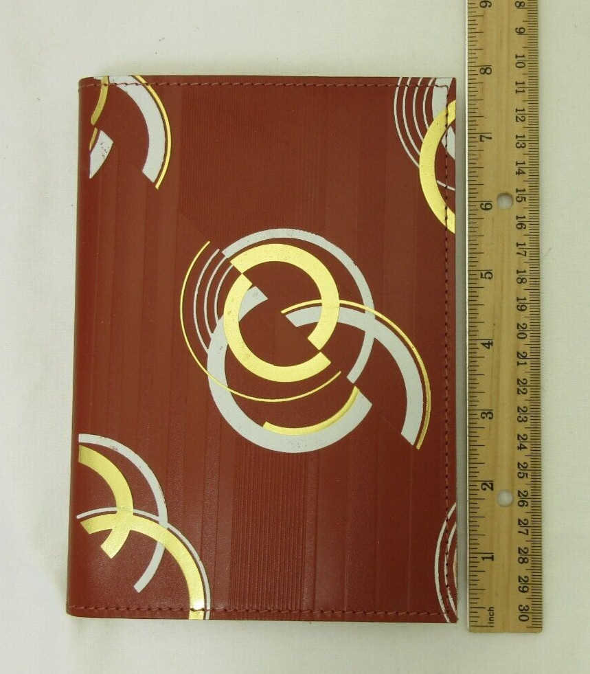 Metropolis Graphic Image 7" Refillable Notebook Leather Cover Spiral Insert