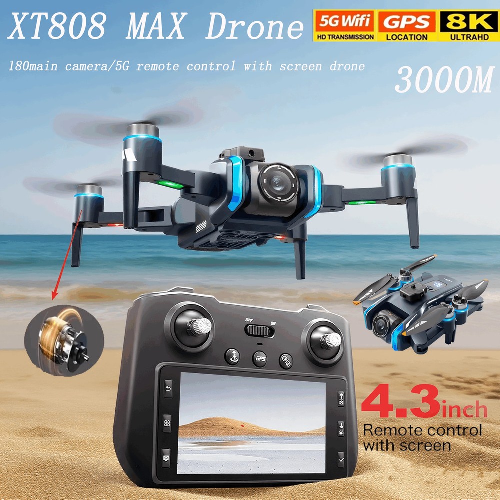XT808 GPS Drone with 8K Camera, Obstacle Avoidance and Stabilized Flight »