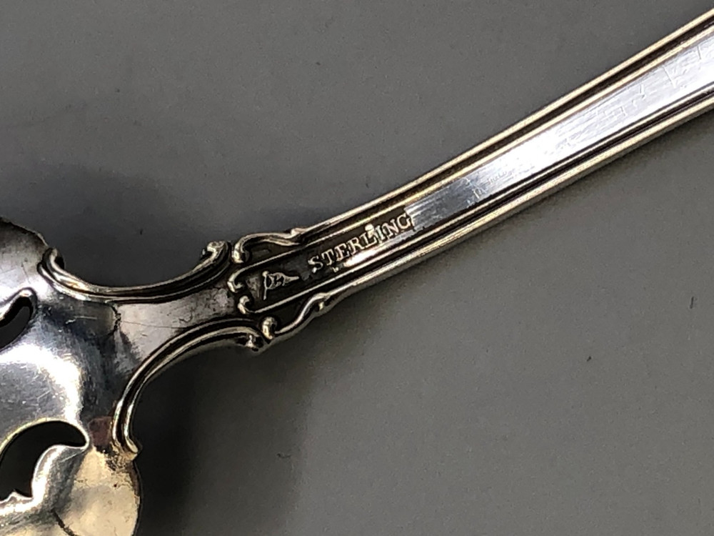 Cherub by Watson Sterling Silver small serving Fork 5.75"