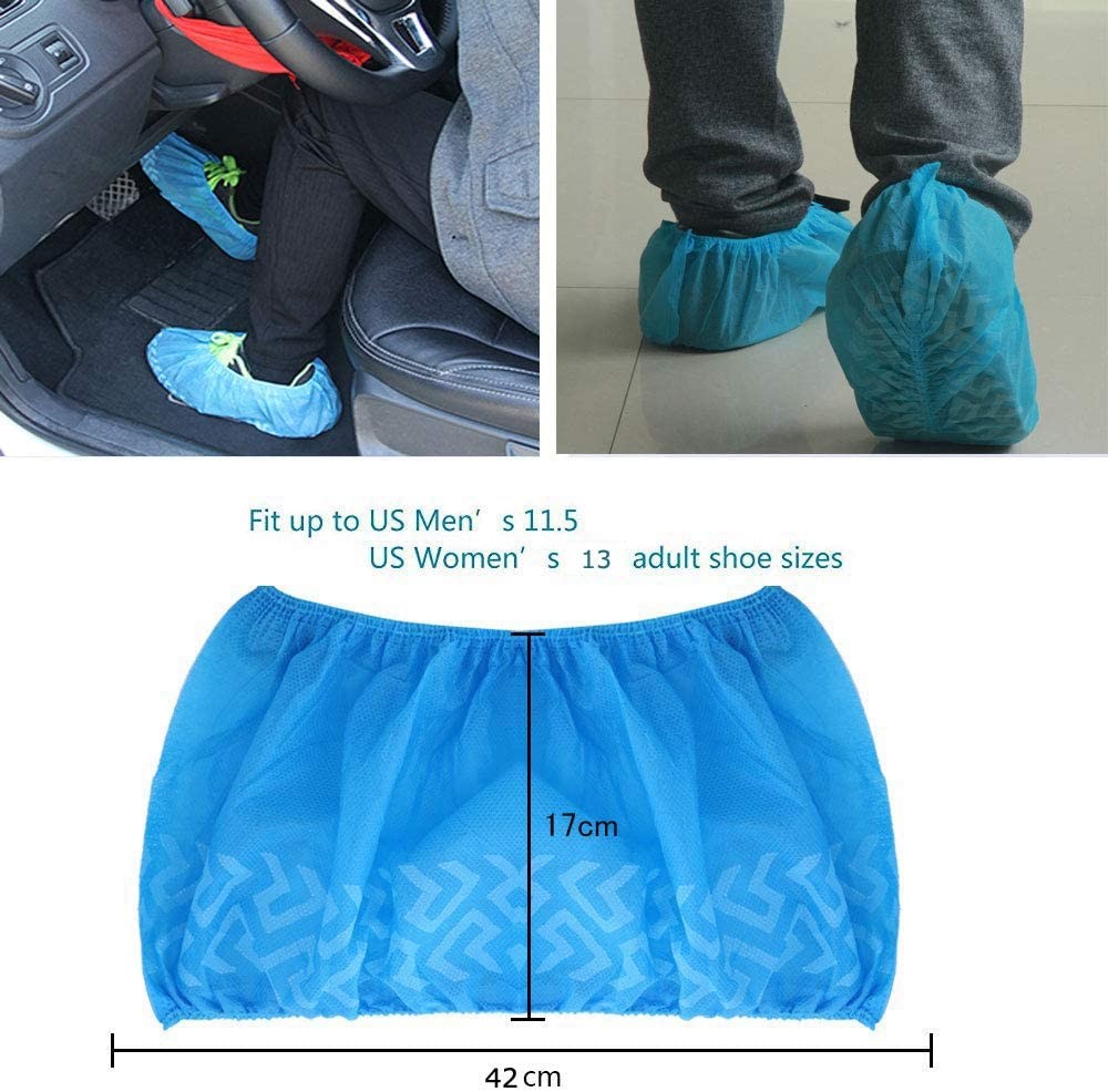 100-1000 Count Disposable Shoe Covers Non-Woven Non Slip Durable