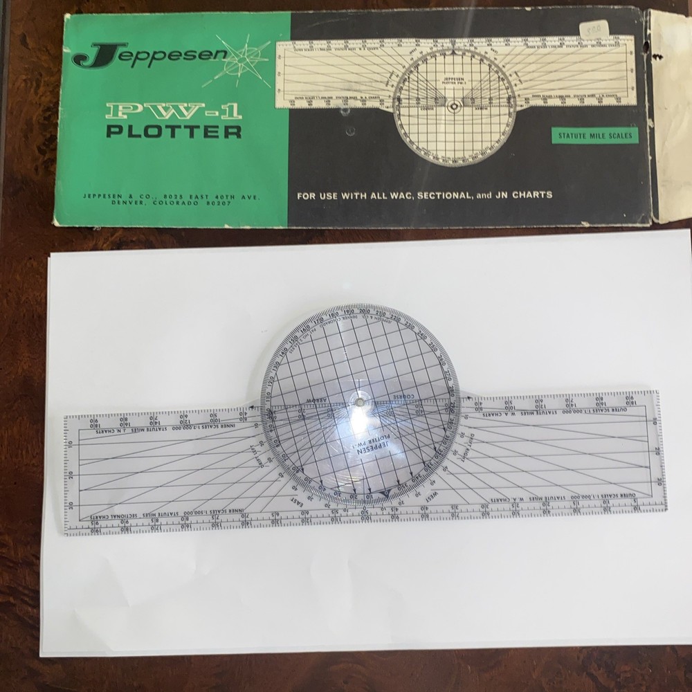 Flight Pilot Jeppesen Plotter computer Reference Booklet Frequency Card Manual