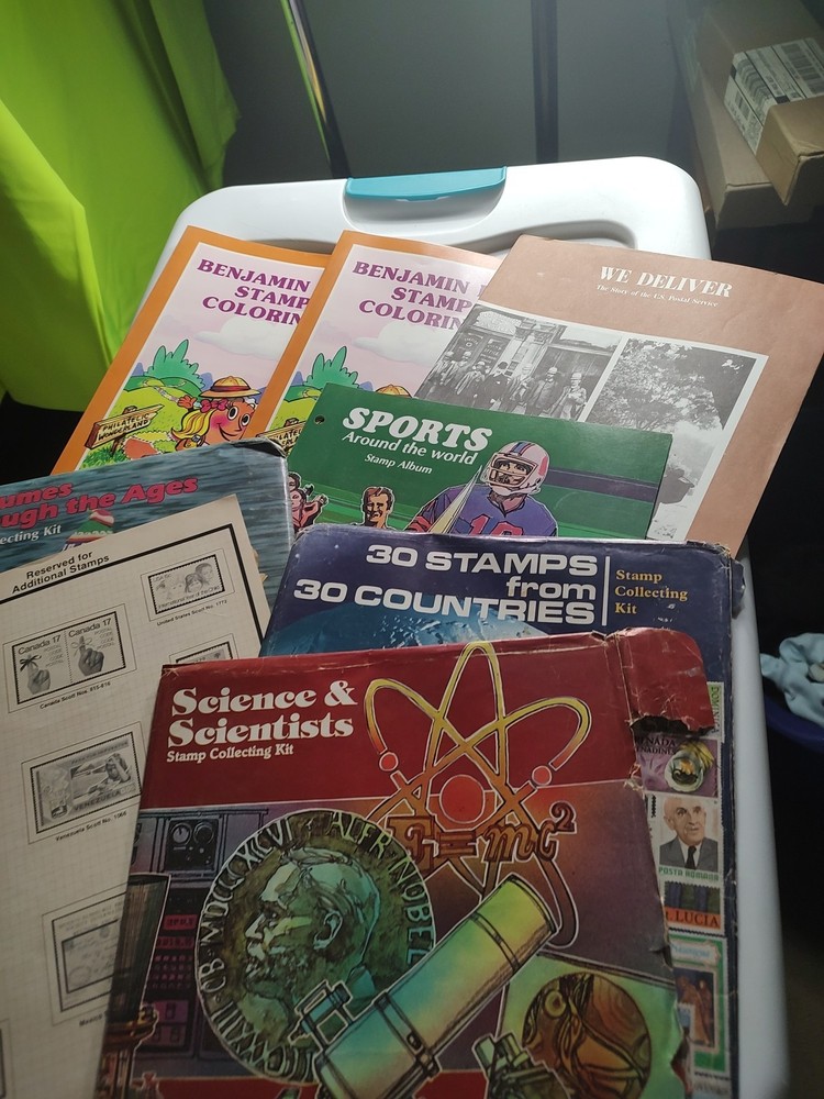 Lot Of Stamp Collector Books Free Shipping