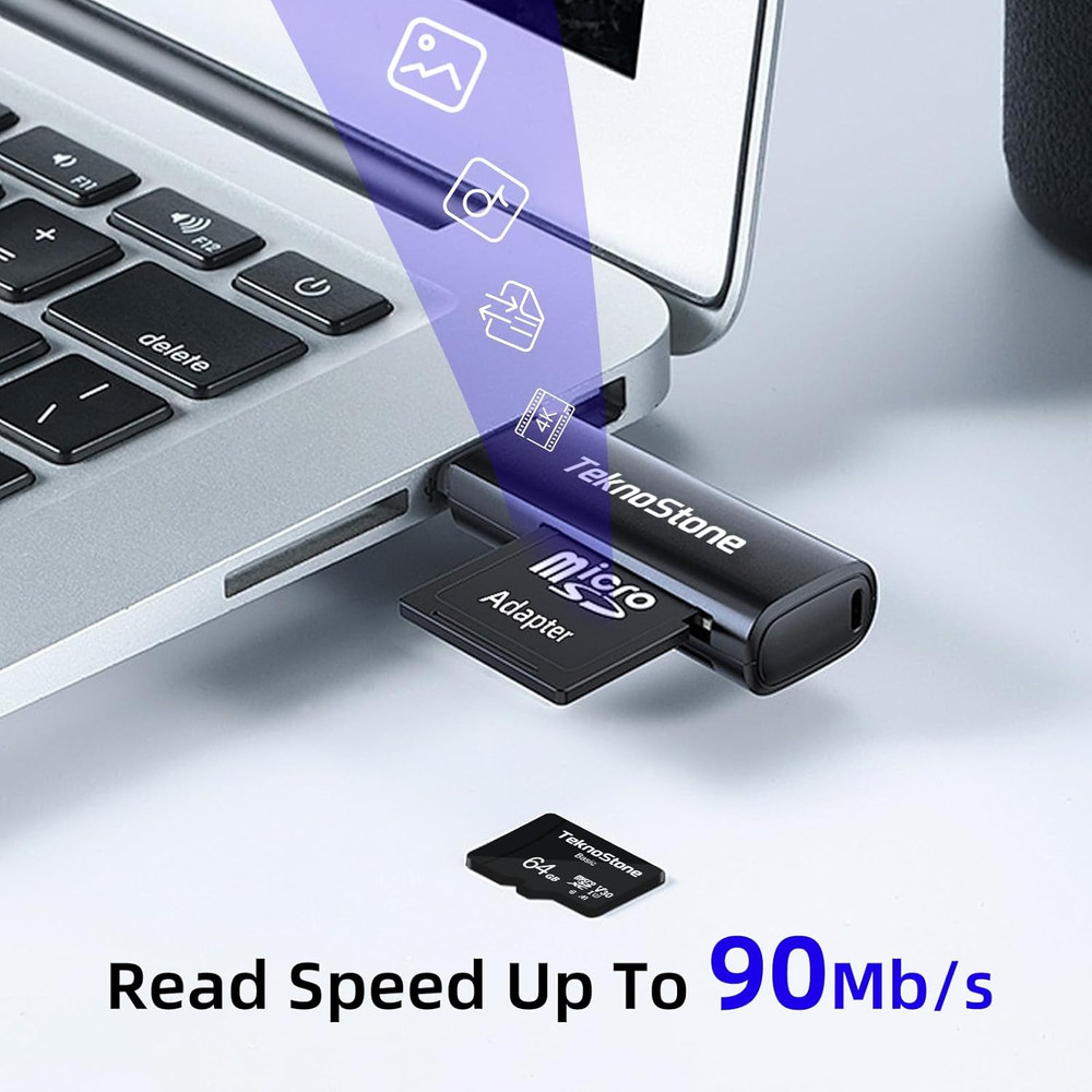 Basic 128GB Microsdxc Flash Memory with Adapter 90Mb/S Read 50Mb/S Write UHS-I C