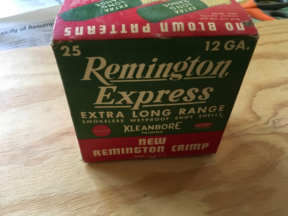 EMPTY 12 Gauge REMINGTON EXPRESS Extra Long Range Shotgun Shot Shell Box