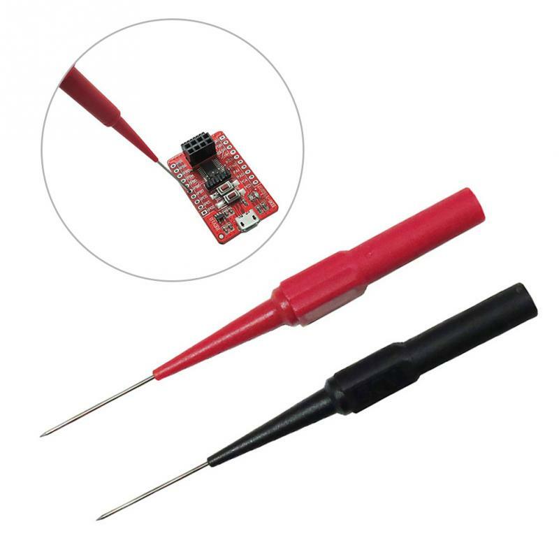 Multimeter Test Lead Extention Back Probes Sharp Needle Micro Pin For Banana
