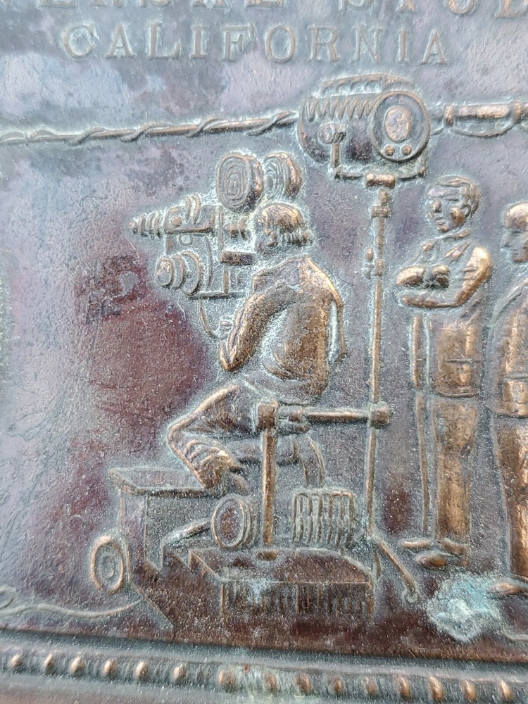 Art Deco Universal Studios Bronze Trinket Dish