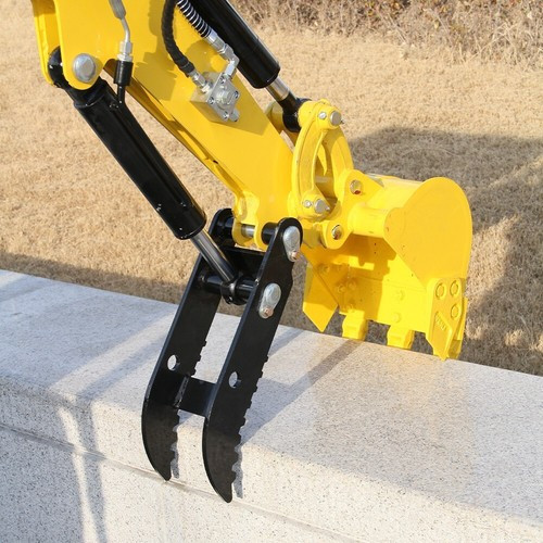 Hydraulic Thumb Clip Sets For 0.8-1.5T Mini Excavator Attachments with 2 hoses