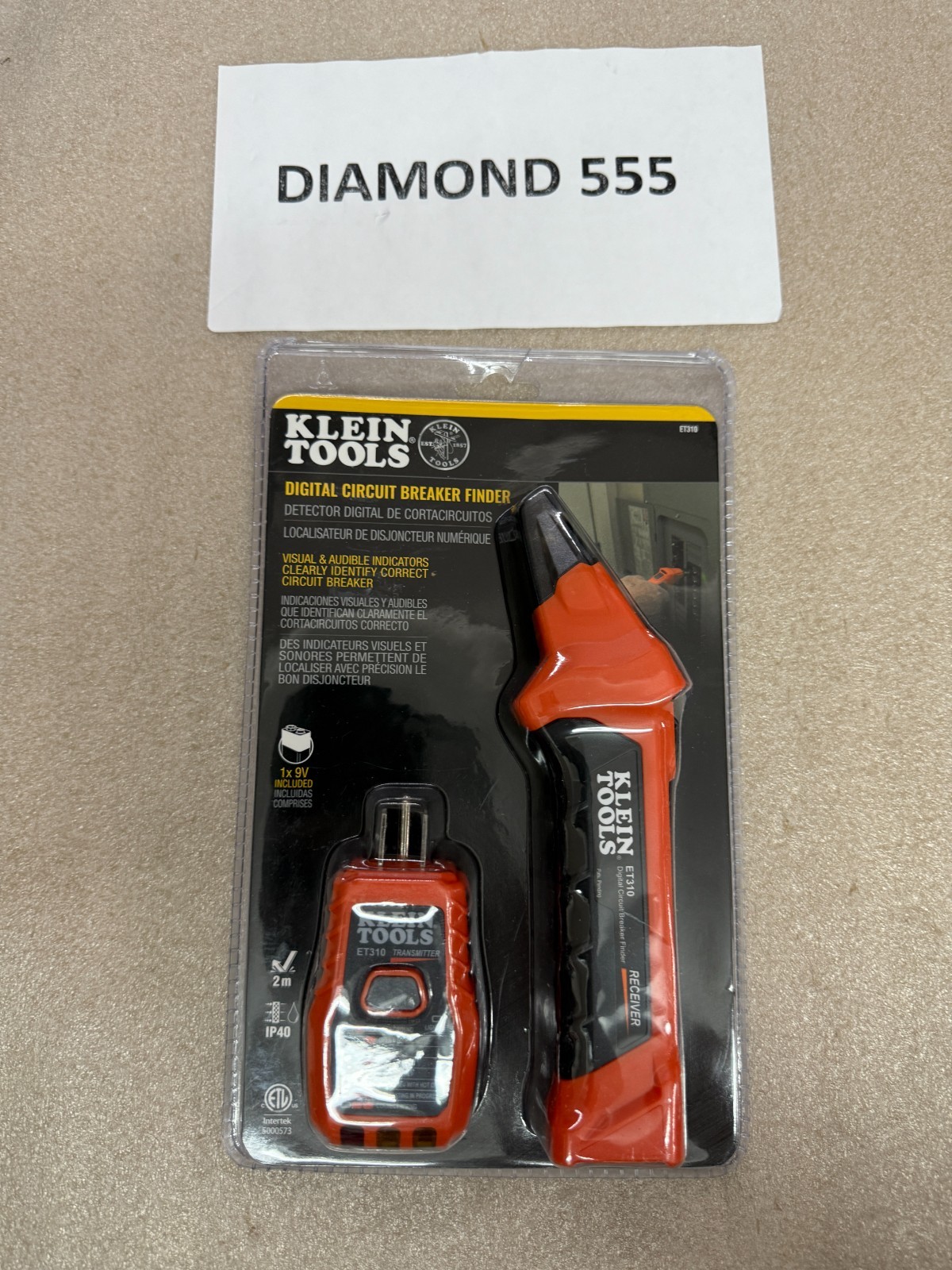 Klein Tools ET310 Digital Circuit Breaker Finder with GFCI Outlet Tester #2406