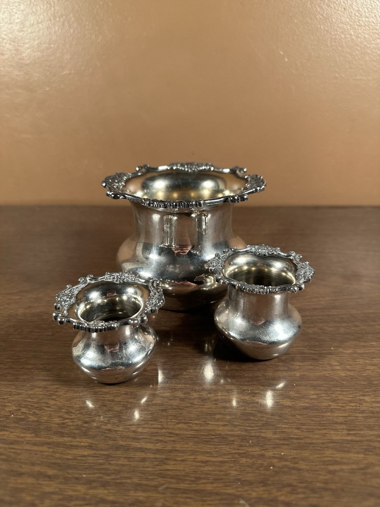 Sampson Hall Miller Silver Plate Multi Size Matching Containers