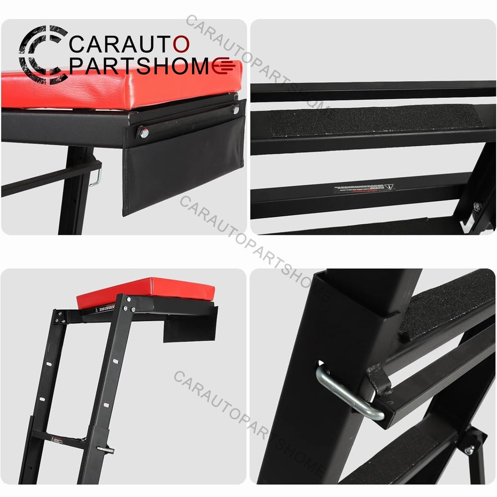 45-66 inch Adjustable Height Foldable Automotive Engine Topside Rolling Creeper