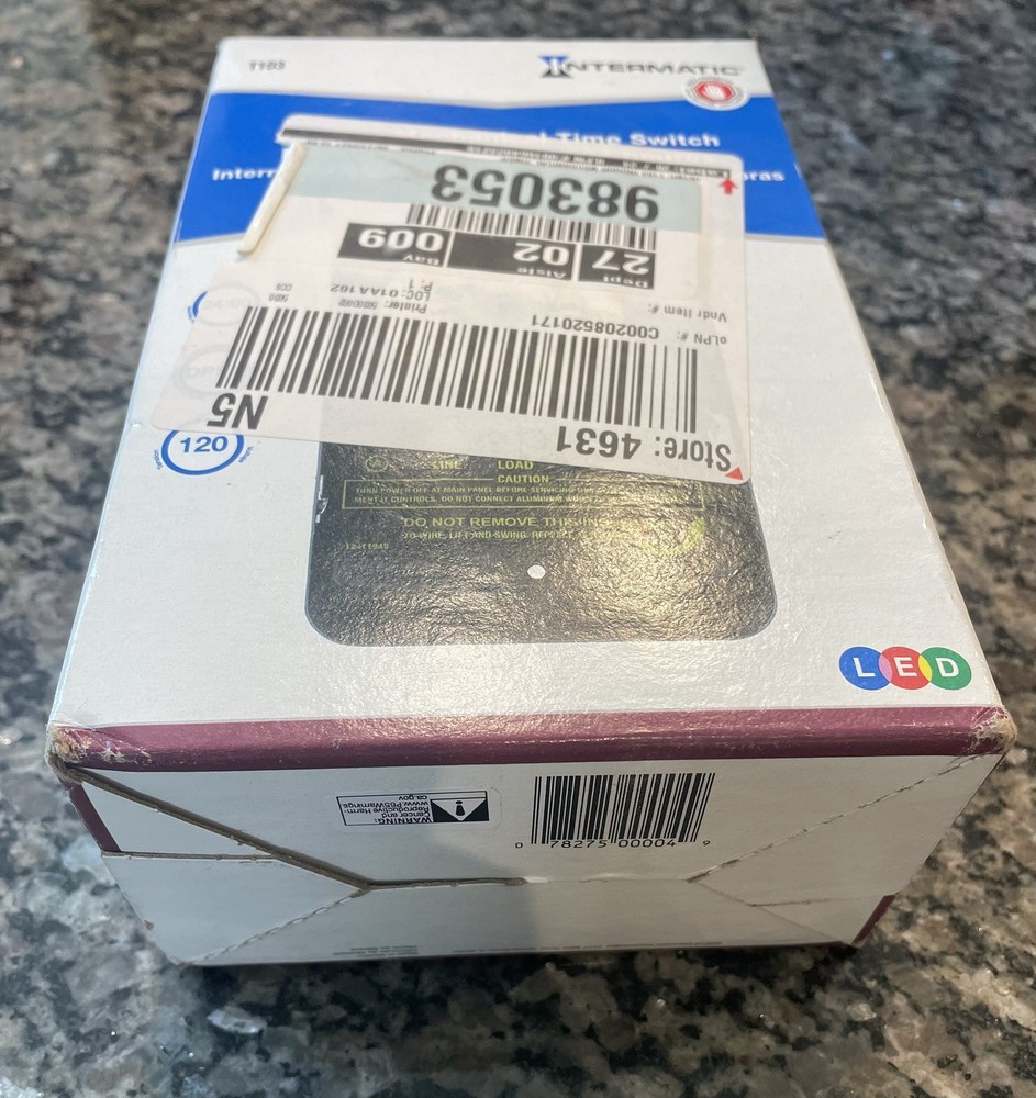 NEW - Intermatic 24-Hour Mechanical Time Switch