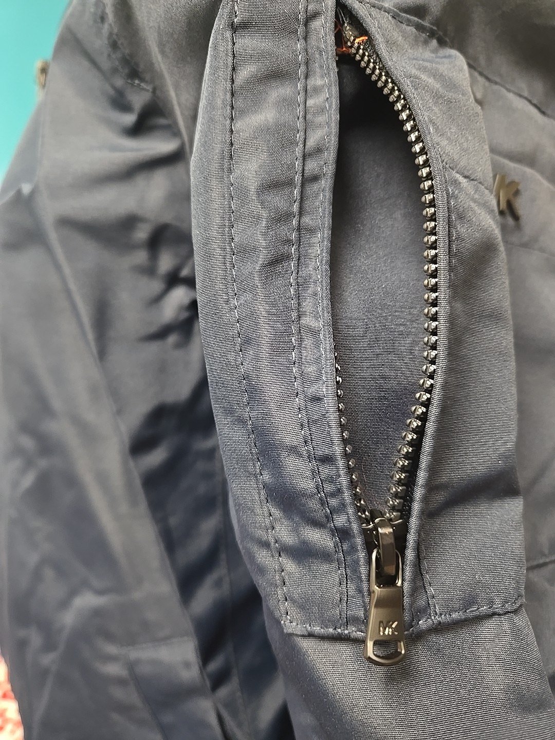 Michael Kors Men's Size Large Talson Bomber Jacket Midnight Blue