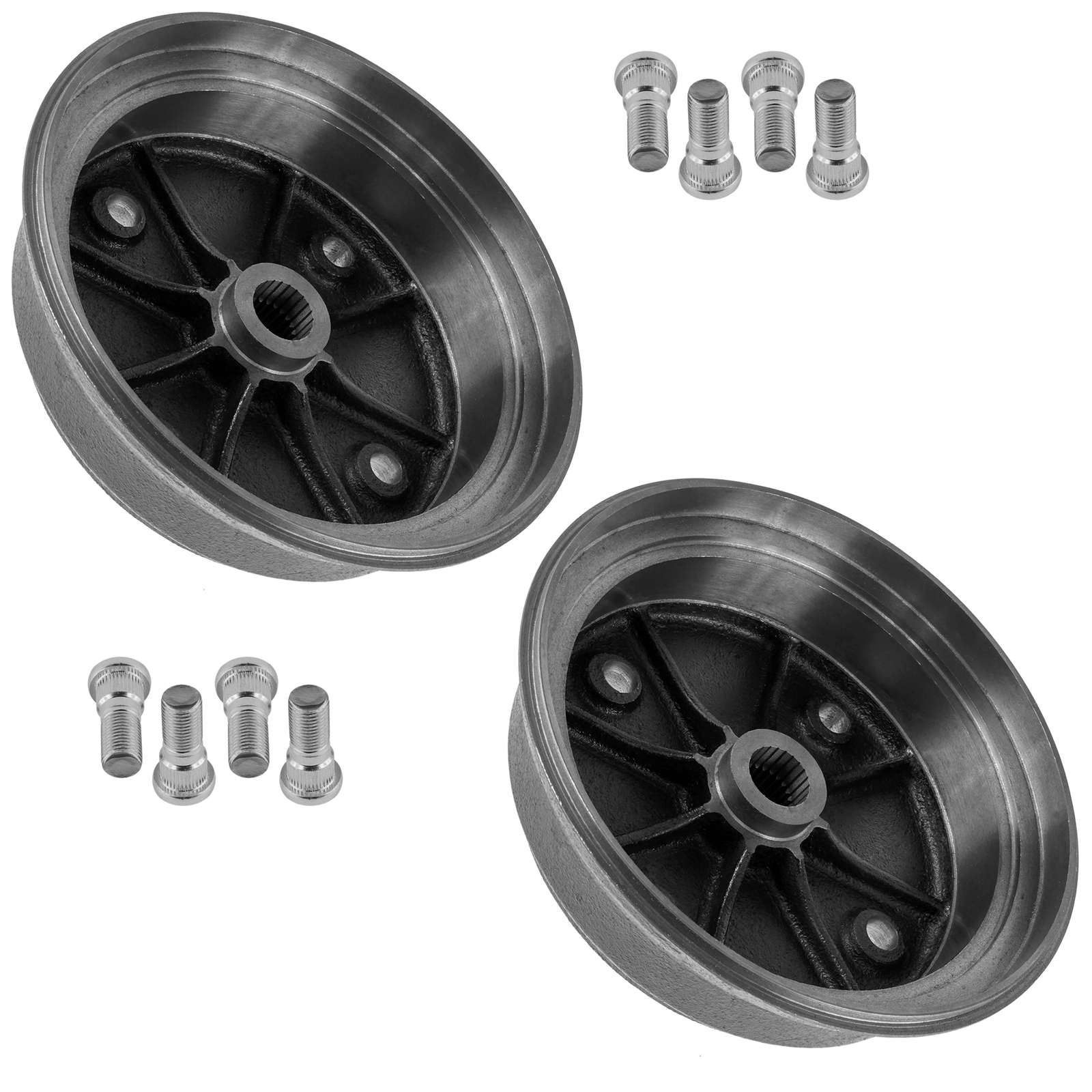 2x Rear Brake Hub L/R w/ Studs for NEW Kawasaki Mule 4010 4x4 KAF620M 2009-2021