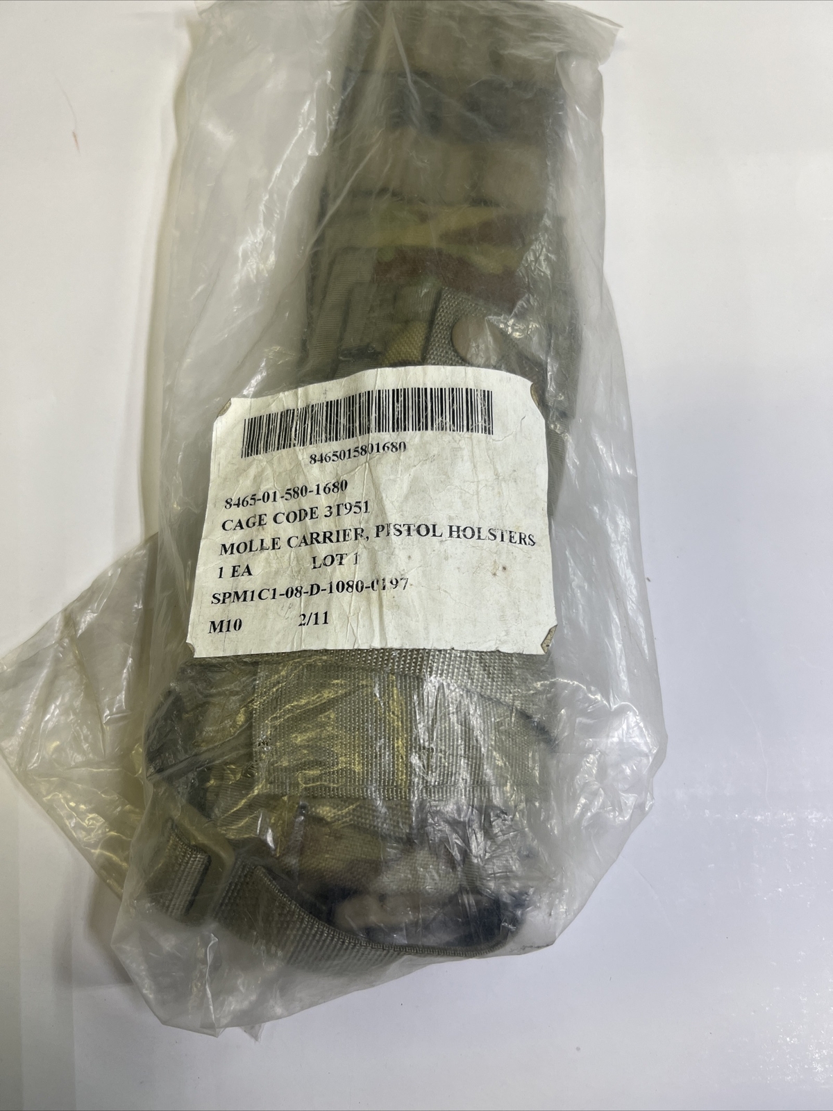 USGI MOLLE Pistolman Pocket Set OCP Multicam 4 9mm Mag Pouches Holster Extender