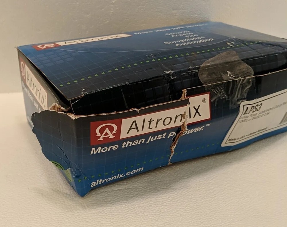 Altronix LPS3 Linear Power Supply/Charger Open Box