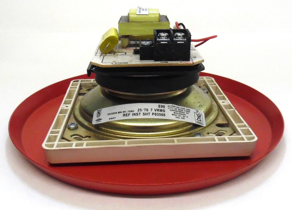 WHEELOCK E90 FIRE ALARM SPEAKER RED