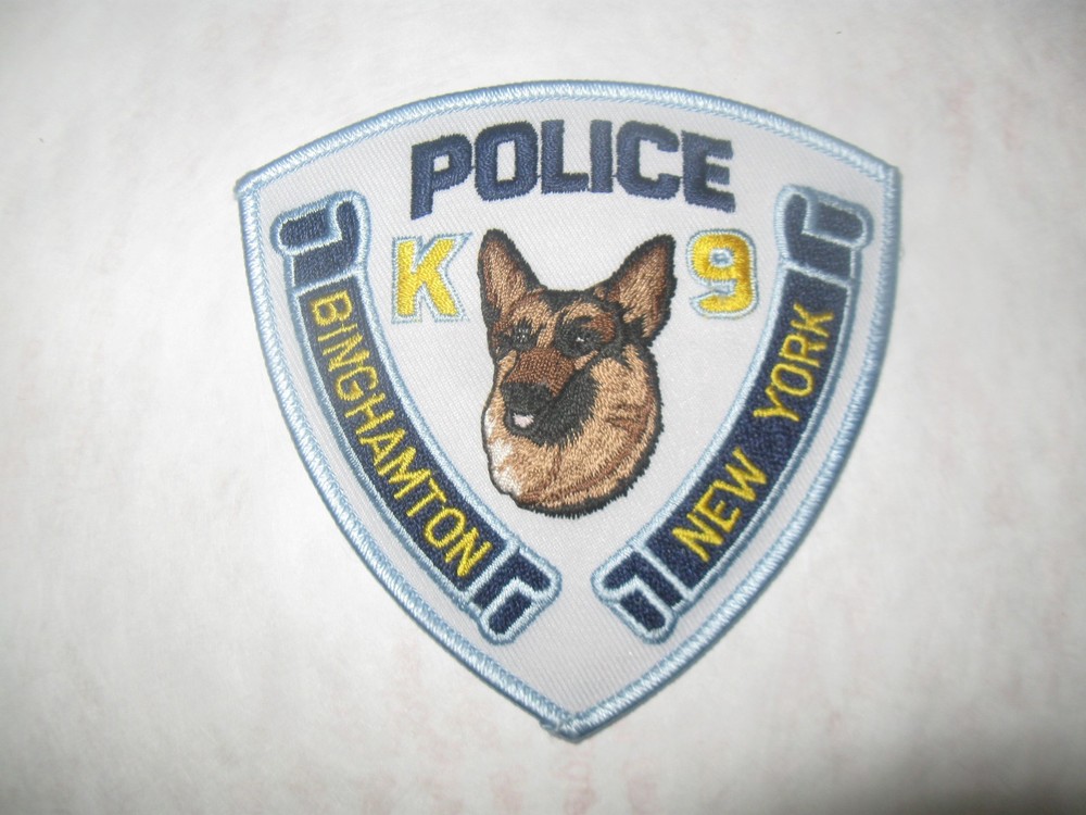 BINGHAMTON NEW YORK  K9 POLICE PATCH