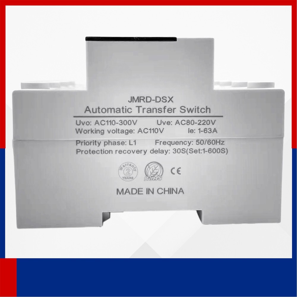 Automatic Transfer Switch Transfer Switch with 5-Digit LED Display 63A 110V