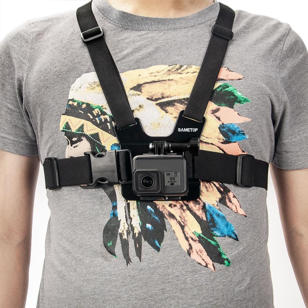 Chest Mount Strap Harness Chesty Body Compatible with GoPro