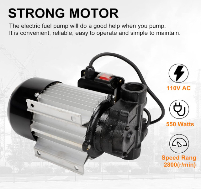 Bomba combustible 110V 60L/min autocebante diésel queroseno