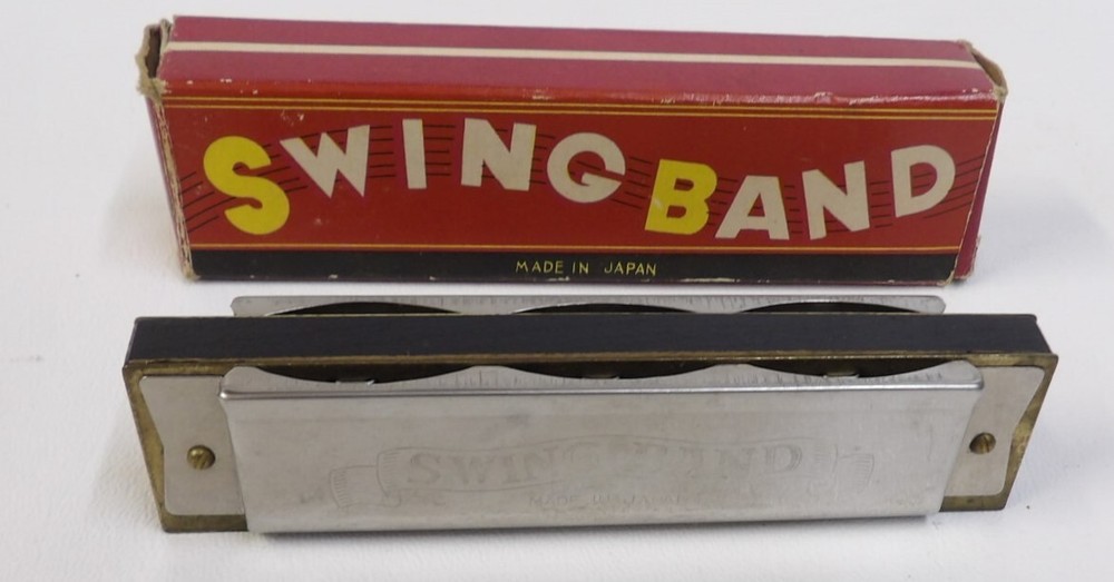 Vintage Japan Swing Band Harmonica - Original Box