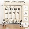 Heavy Duty Rolling Garment Rack 420lbs